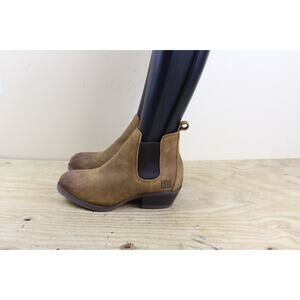 Frye Supply Boots Womens 8W Brown Leather Chelsea Safety Work Shoes Ankle